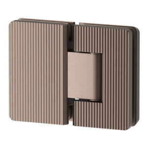 BELLA VISTA GLASS-TO-GLASS FLUTED SHOWER SCREEN HINGE DUSK BRONZE