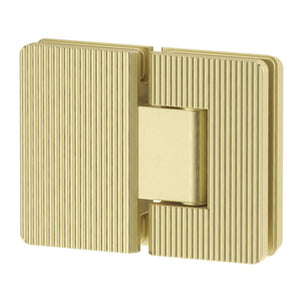 BELLA VISTA GLASS-TO-GLASS FLUTED SHOWER SCREEN HINGE FRENCH GOLD