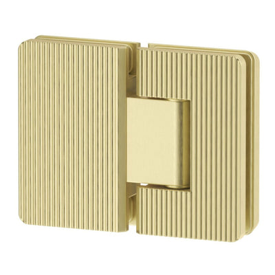 BELLA VISTA GLASS-TO-GLASS FLUTED SHOWER SCREEN HINGE FRENCH GOLD