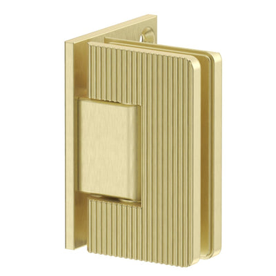 BELLA VISTA GLASS-TO-WALL FLUTED SHOWER SCREEN HINGE FRENCH GOLD