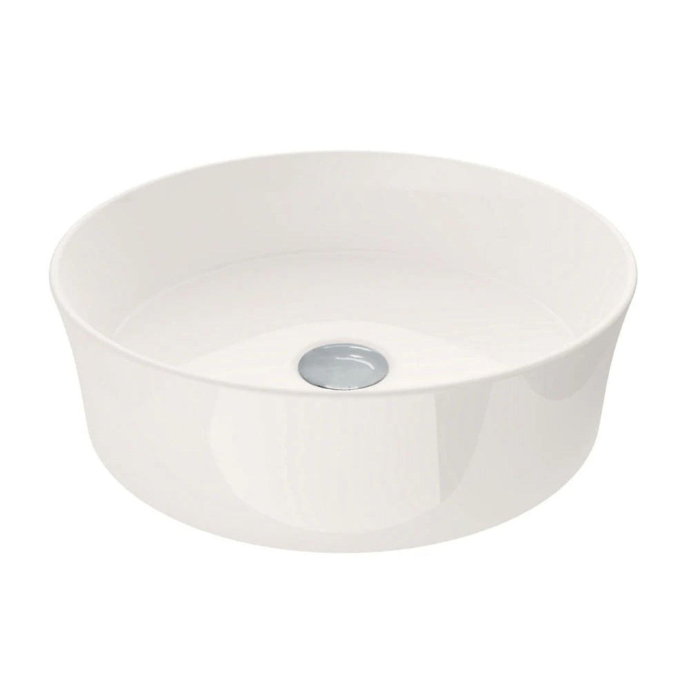 TURNER HASTINGS FINO ROUND ABOVE COUNTER FIRECLAY BASIN GLOSS WHITE 382MM