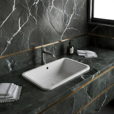 TURNER HASTINGS FINO UNDER COUNTER FIRECLAY BASIN GLOSS WHITE 550MM