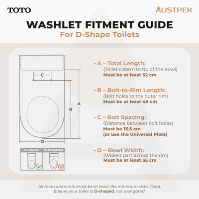 TOTO S2 WASHLET WITH SIDE CONTROL D-SHAPED GLOSS WHITE