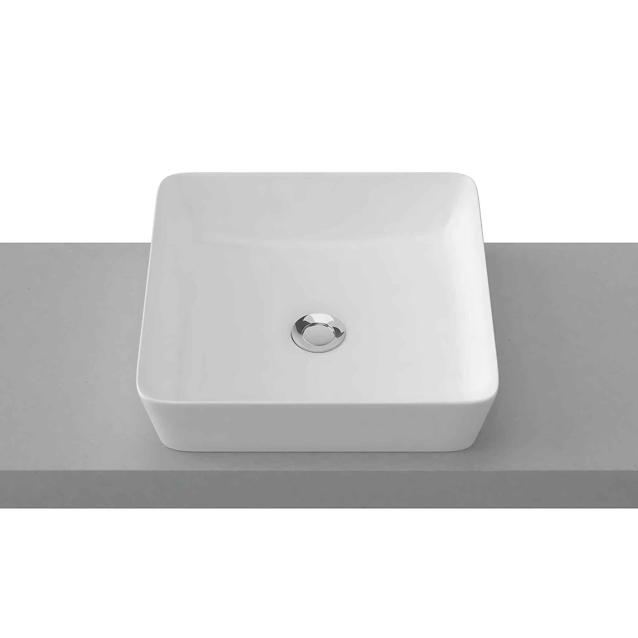 TIMBERLINE FLORENT ABOVE COUNTER BASIN GLOSS WHITE 400MM