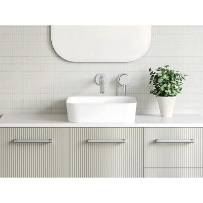 TIMBERLINE FLORENT ABOVE COUNTER BASIN GLOSS WHITE 400MM