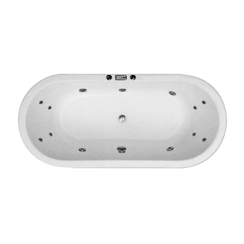 BROADWAY FLORENTINE SPA BATH WHITE 1720MM WITH JET CONFIGURATION