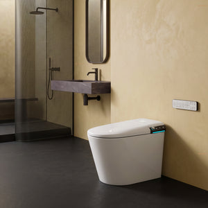 FLUVA U1 INTELLIGENT TOILET W/ AUTOFLUSH REMOTE CONTROLLED BIDET WHITE