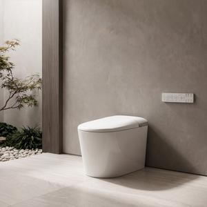 FLUVA U8 INTELLIGENT TOILET W/ AUTOFLUSH REMOTE CONTROLLED BIDET GLOSS WHITE