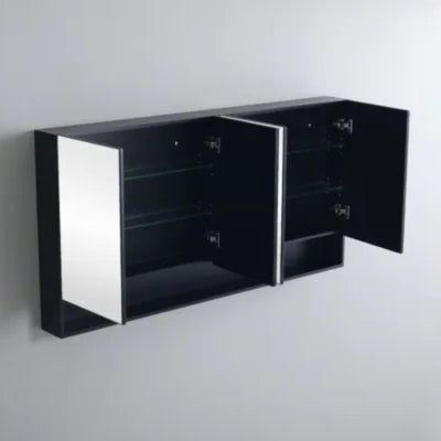 CETO FREMANTLE BLACK SHAVING CABINET 1480MM X 750MM