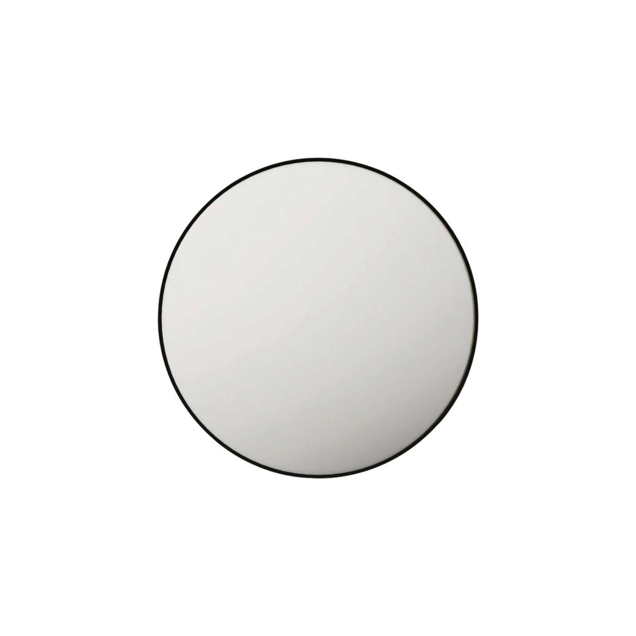 MERCIO ALUMINIUM FRAMED ROUND MIRROR MATTE BLACK 900X900MM