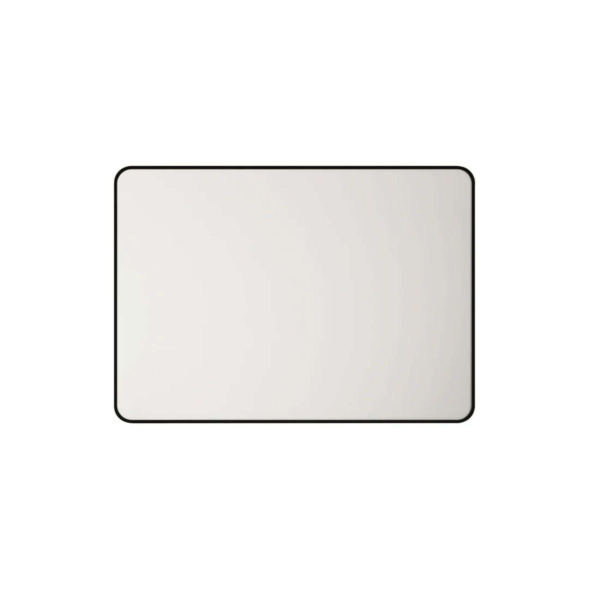 MERCIO ALUMINIUM FRAMED RECTANGULAR MIRROR MATTE BLACK 900X750MM