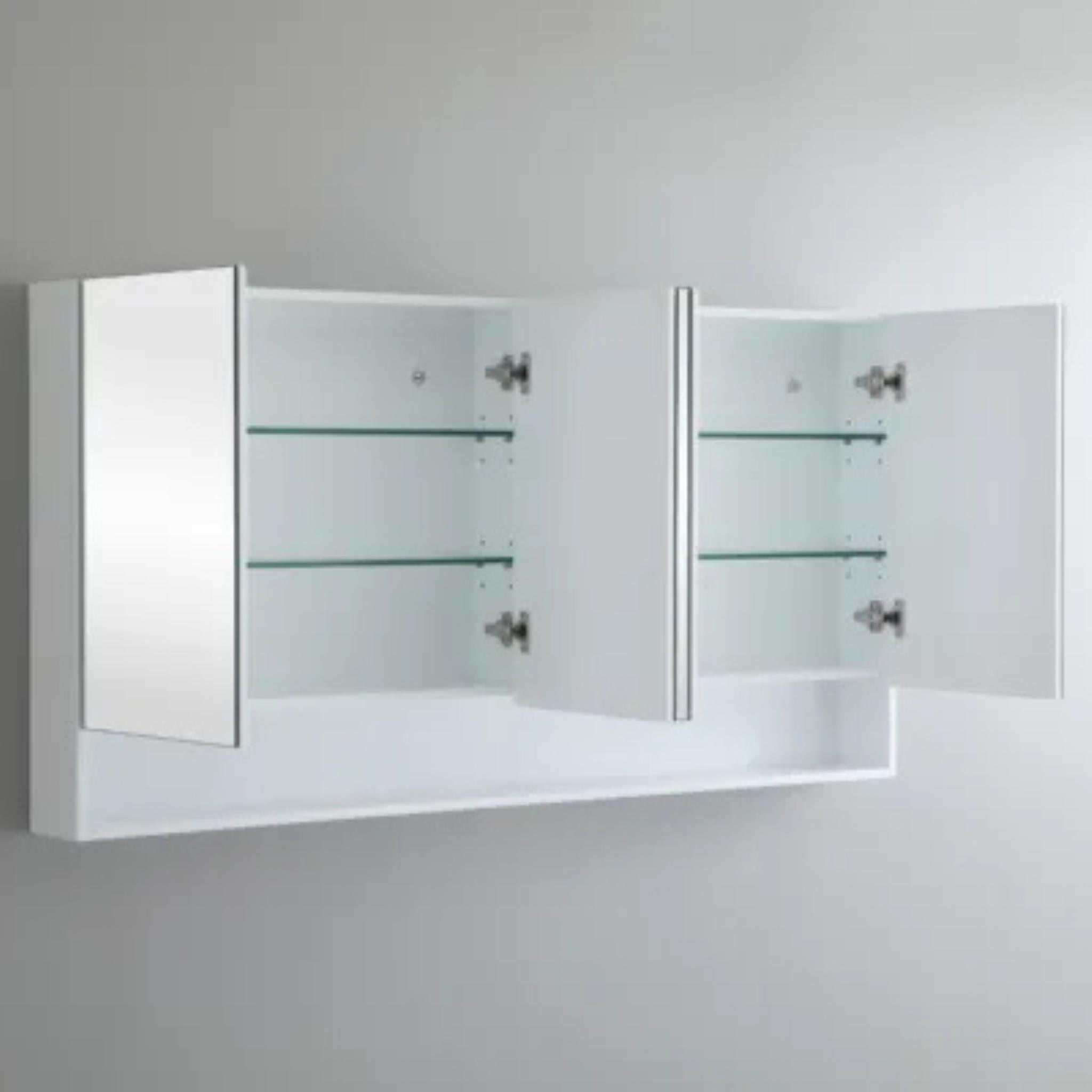 CETO FREMANTLE WHITE SHAVING CABINET 1480MM X 750MM