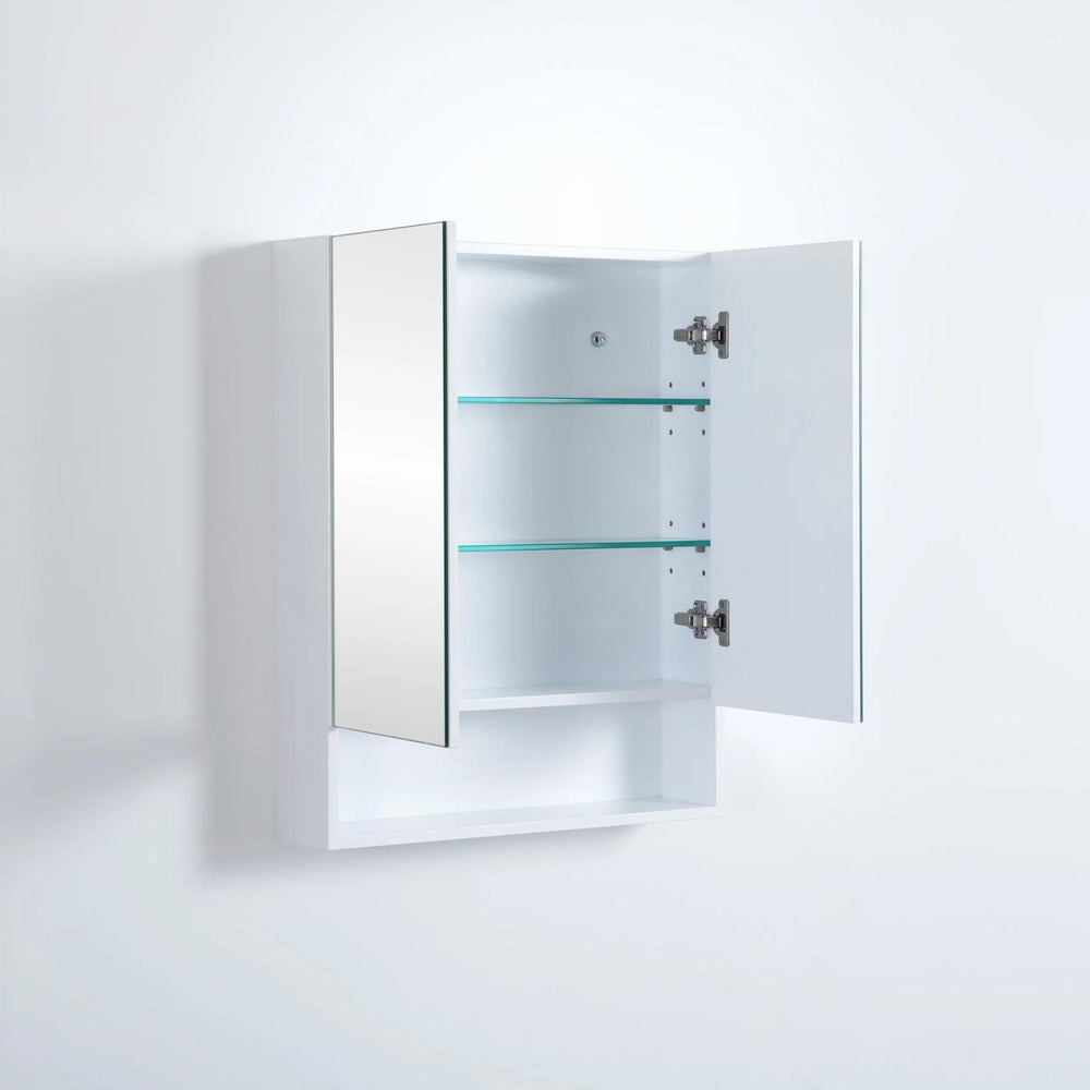 CETO FREMANTLE WHITE SHAVING CABINET 600MM X 750MM