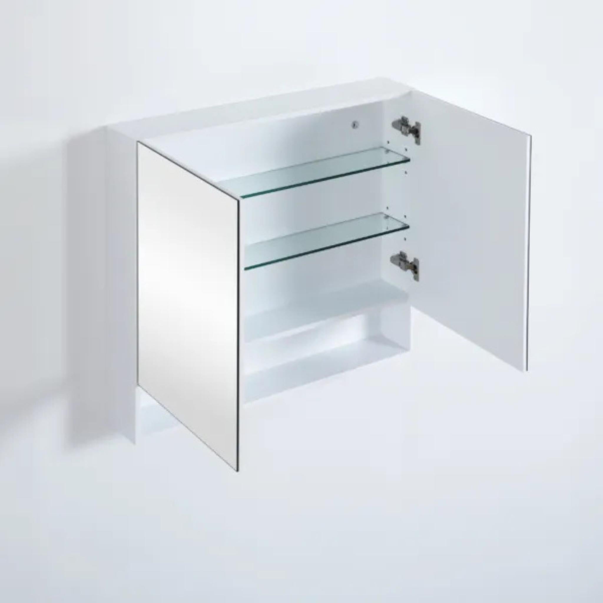 CETO FREMANTLE WHITE SHAVING CABINET 900MM X 750MM