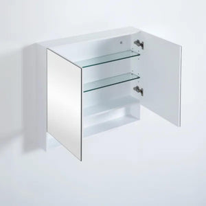 CETO FREMANTLE WHITE SHAVING CABINET 900MM X 750MM