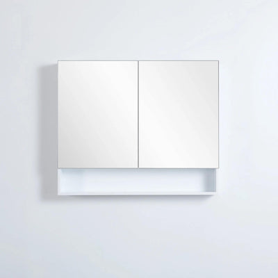 CETO FREMANTLE WHITE SHAVING CABINET 900MM X 750MM