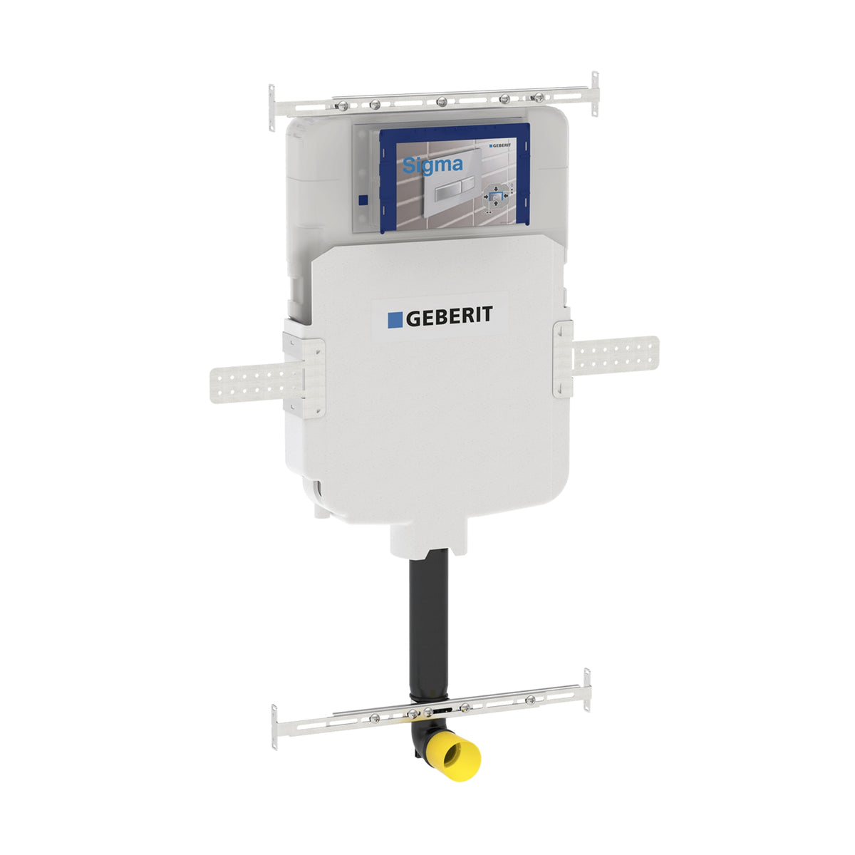 TURNER HASTINGS FINO WHISPERFLUSH RIMLESS FLOOR MOUNTED PAN AND SEAT WITH GEBERIT IN-WALL CISTERN AND FLUSH PLATE PACKAGE MATTE WHITE