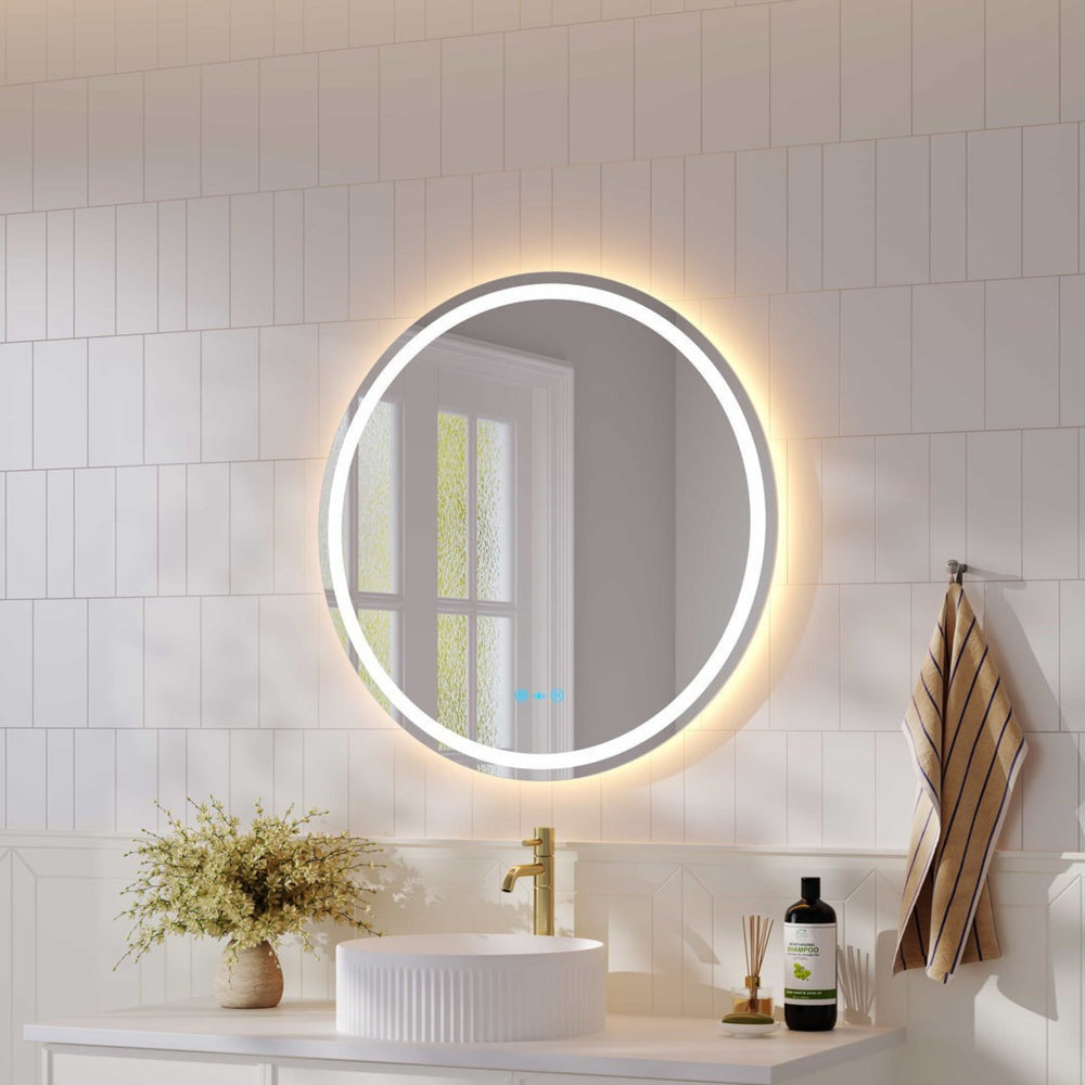 MERCIO FREYA FRAMELESS ROUND LED MIRROR 750X750MM