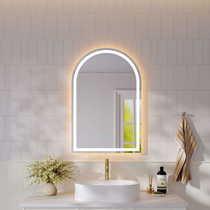 MERCIO FREYA FRAMELESS ARCH LED MIRROR 500X900MM