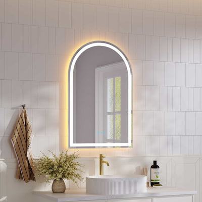 MERCIO FREYA FRAMELESS ARCH LED MIRROR 600X900MM