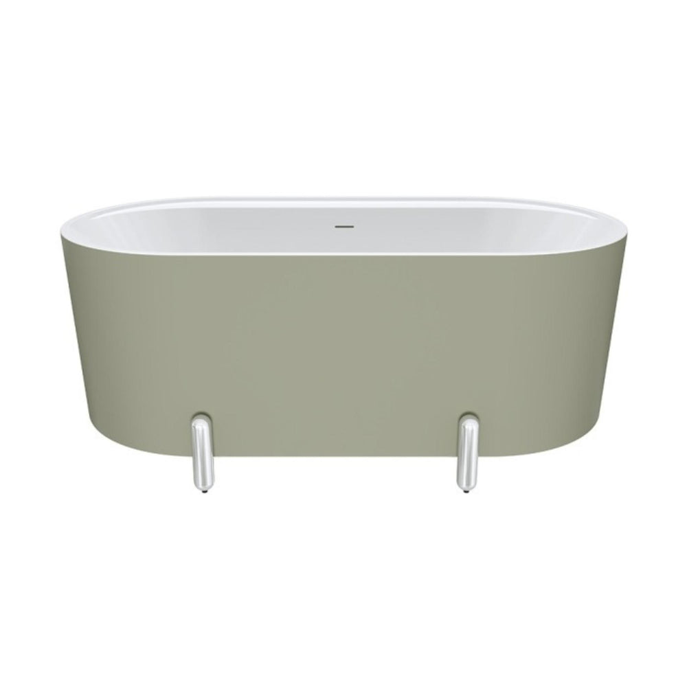 FIENZA ALUCA FREESTANDING BATH MATTE OLIVE (AVAILABLE IN 1500MM AND 1700MM)