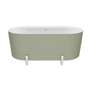 FIENZA ALUCA FREESTANDING BATH MATTE OLIVE (AVAILABLE IN 1500MM AND 1700MM)