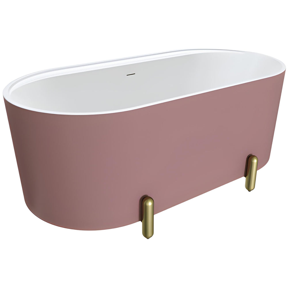 FIENZA ALUCA FREESTANDING BATH MATTE ROUGE (AVAILABLE IN 1500MM AND 1700MM)
