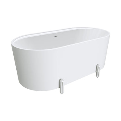 FIENZA ALUCA FREESTANDING BATH MATTE WHITE (AVAILABLE IN 1500MM AND 1700MM)
