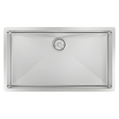 SCHOCK ALFRESCO LARGE SINGLE BOWL KITCHEN SINK STAINLESS STEEL 740MM