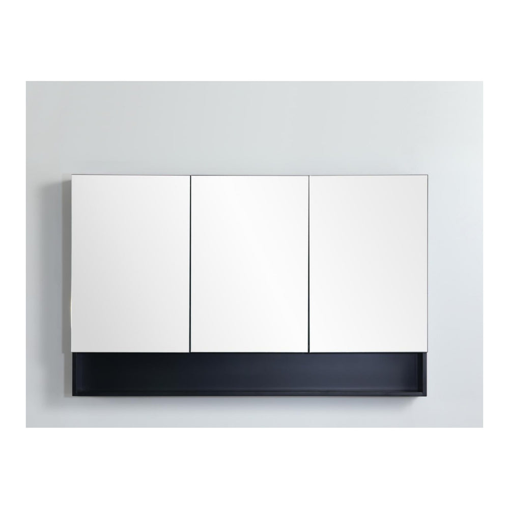 VITO FLORENCE MATTE BLACK SHAVING CABINET 1200X750MM