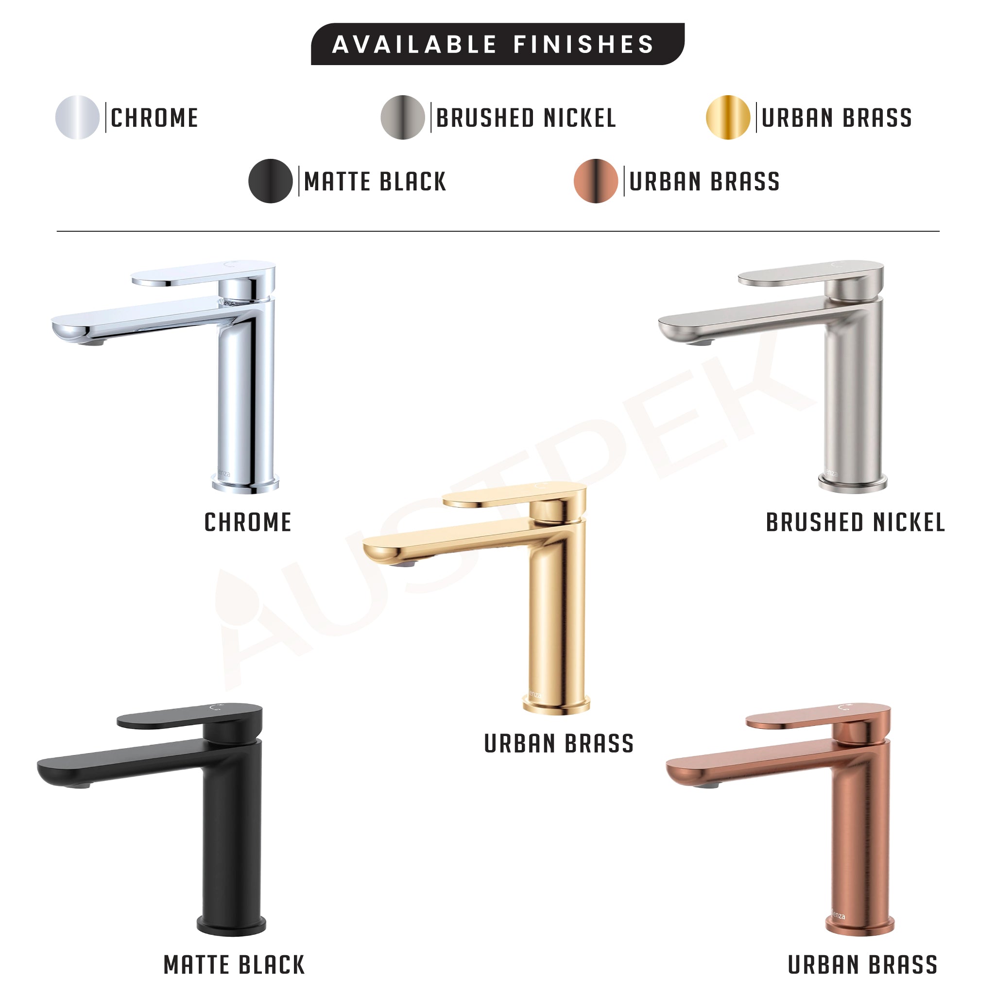 FIENZA EMPIRE SLIM BASIN MIXER 153MM URBAN BRASS