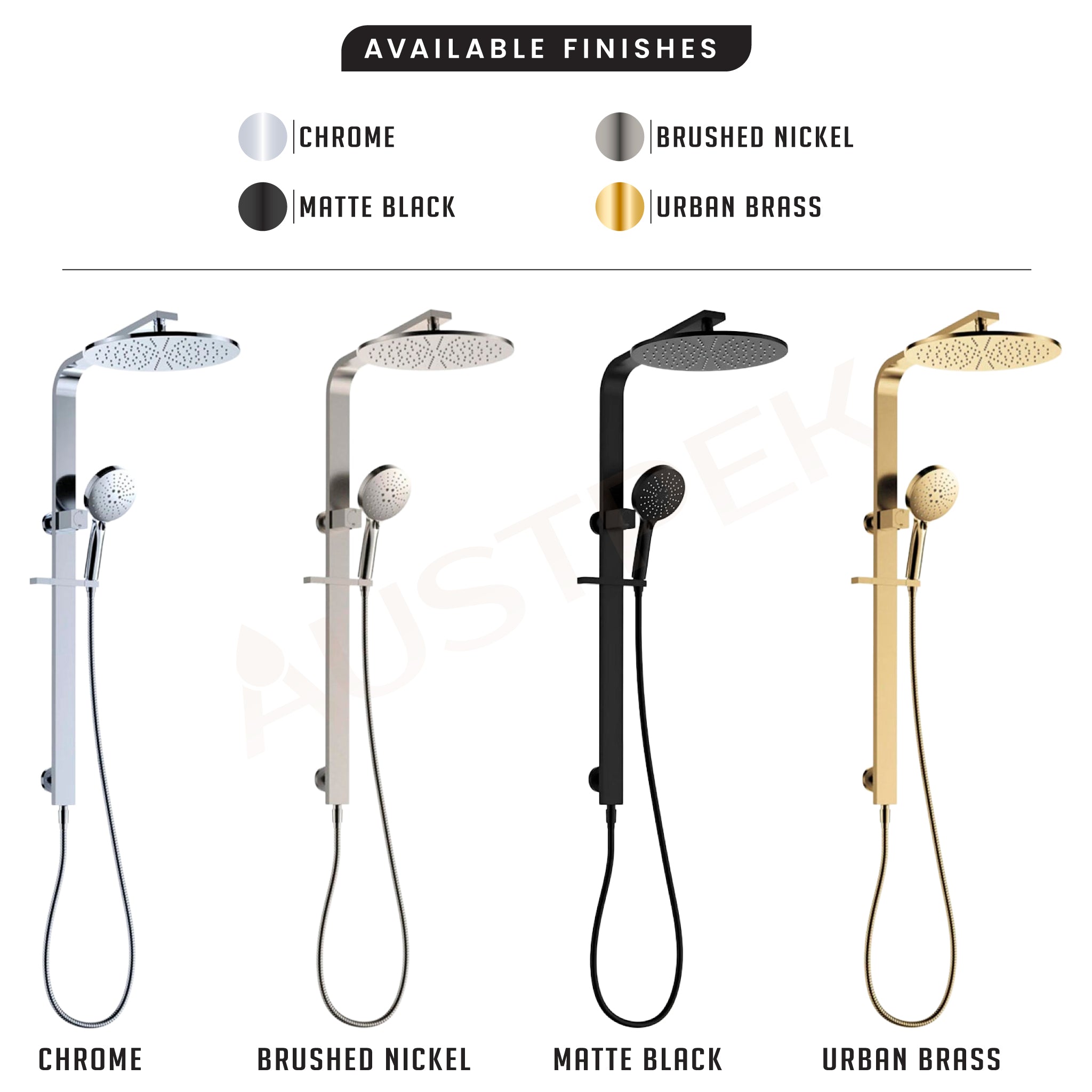 FIENZA EMPIRE SLIM DELUXE TWIN SHOWER CHROME