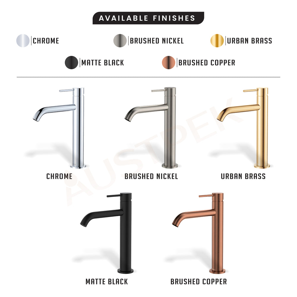FIENZA KAYA BASIN MIXER 244MM BRUSHED NICKEL