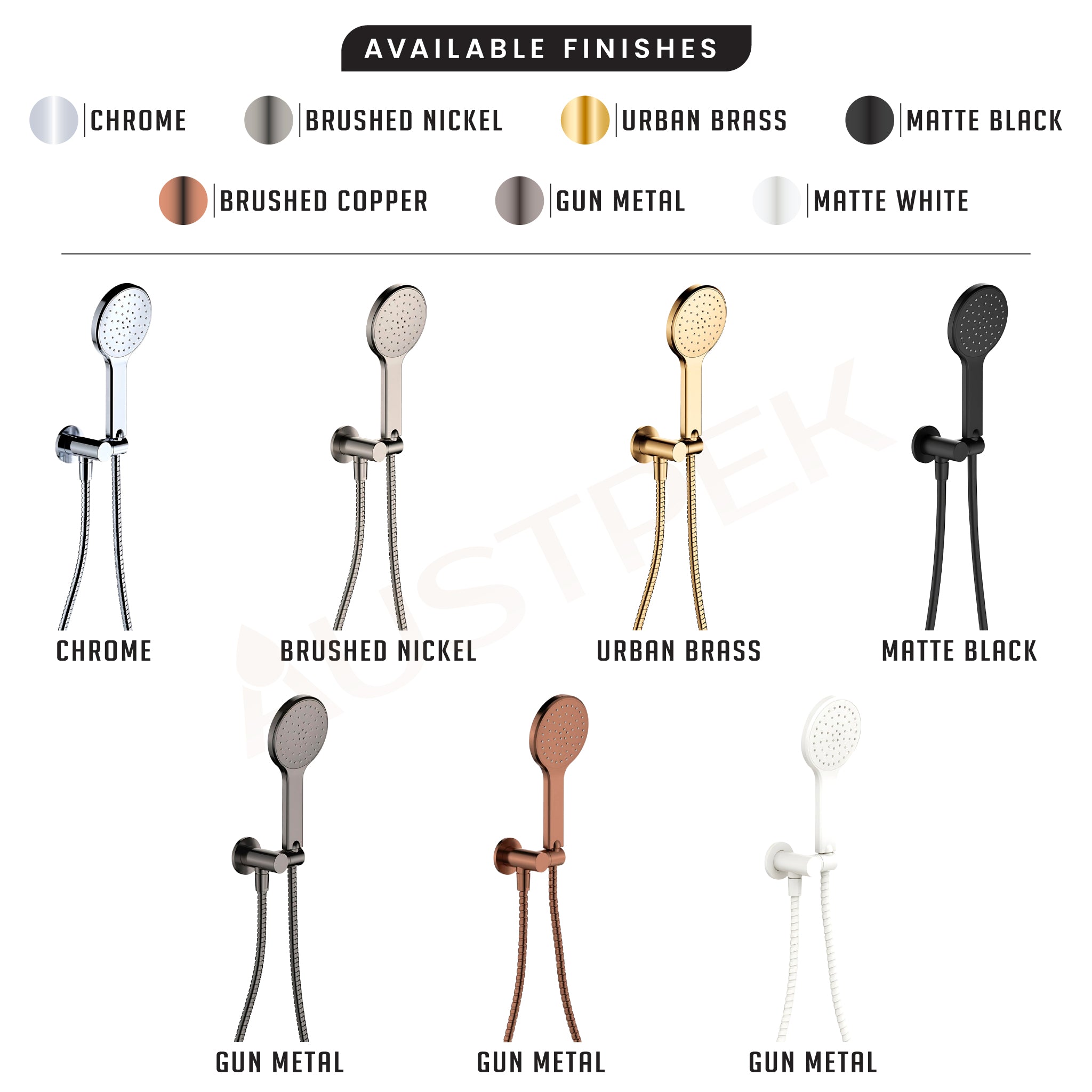 FIENZA KAYA HAND SHOWER ROUND PLATE CHROME