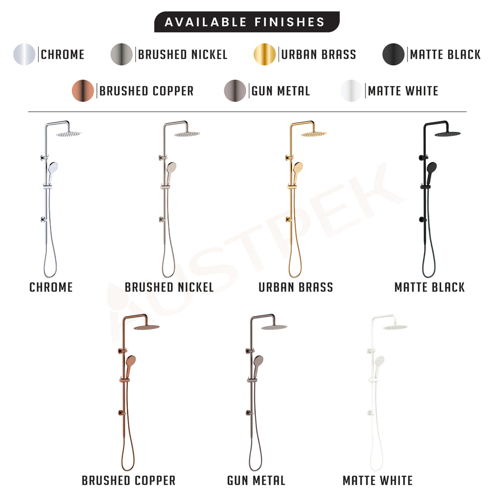 FIENZA KAYA TWIN SHOWER URBAN BRASS