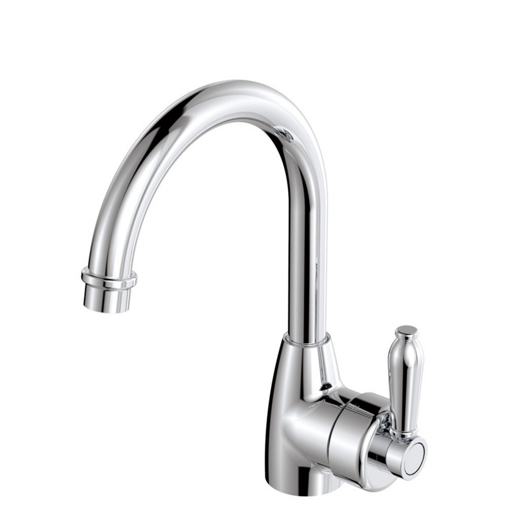 FIENZA ELEANOR GOOSENECK BASIN MIXER 264MM CHROME