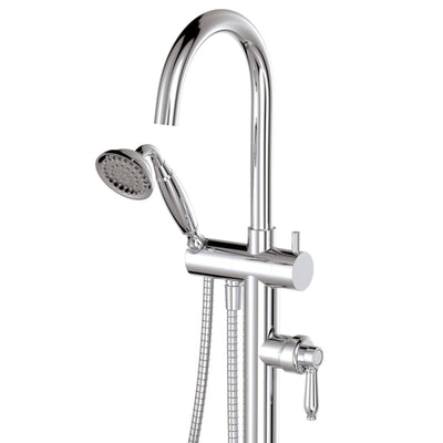 FIENZA ELEANOR FLOOR STANDING BATH MIXER WITH HAND SHOWER CHROME