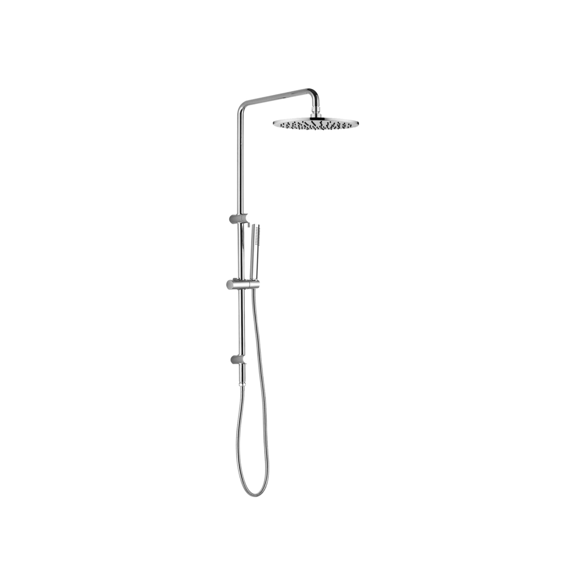 NERO DOLCE ROUND TWIN SHOWER WITH SLIM HAND SHOWER CHROME