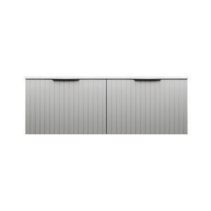 FIENZA BAYVIEW STONE GREY MATTE 1200MM SINGLE BOWL WALL HUNG VANITY