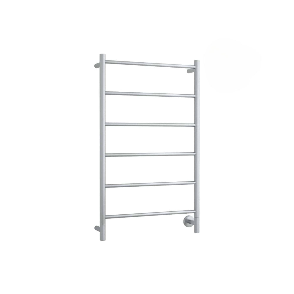 THERMOGROUP SPARTAN LIQUID-FILLED 6-BAR ROUND LADDER HEATED TOWEL RAIL POLISHED STAINLESS STEEL 600MM (CUSTOM PLATED FINISH)
