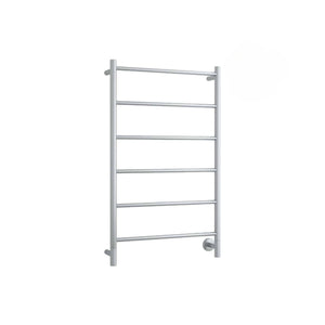 THERMOGROUP SPARTAN LIQUID-FILLED 6-BAR ROUND LADDER HEATED TOWEL RAIL POLISHED STAINLESS STEEL 600MM (CUSTOM PLATED FINISH)