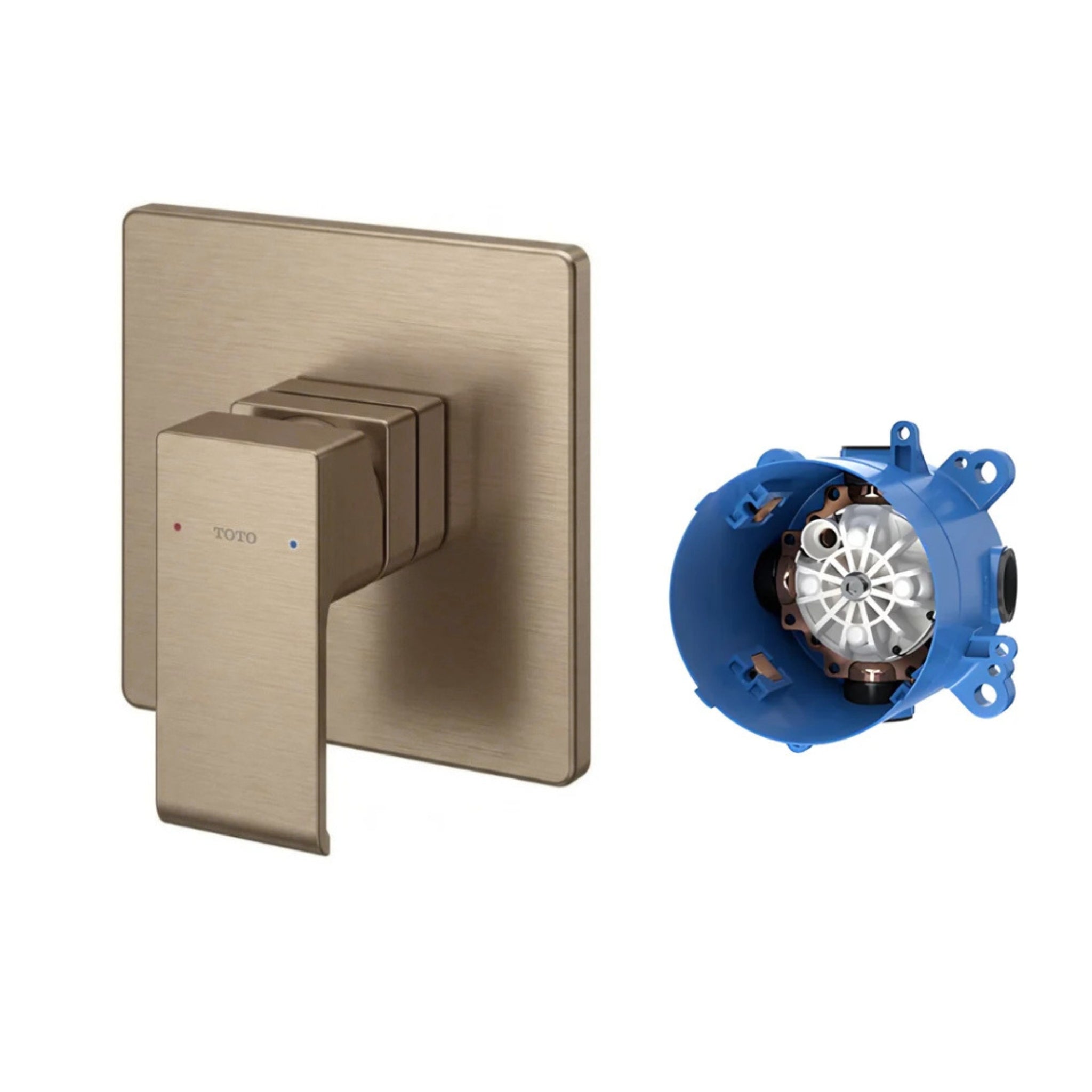 TOTO GC WALL MIXER FULL KIT 130MM BRUSHED BRONZE