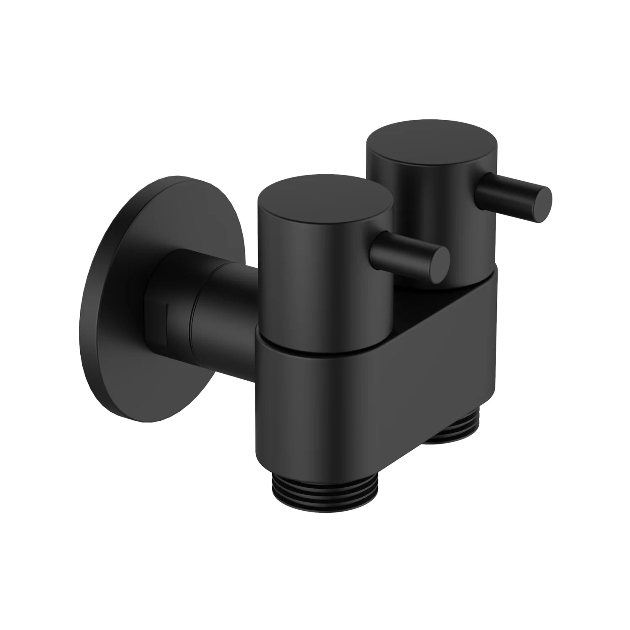 AMOZA DUAL CISTERN TAP MATTE BLACK