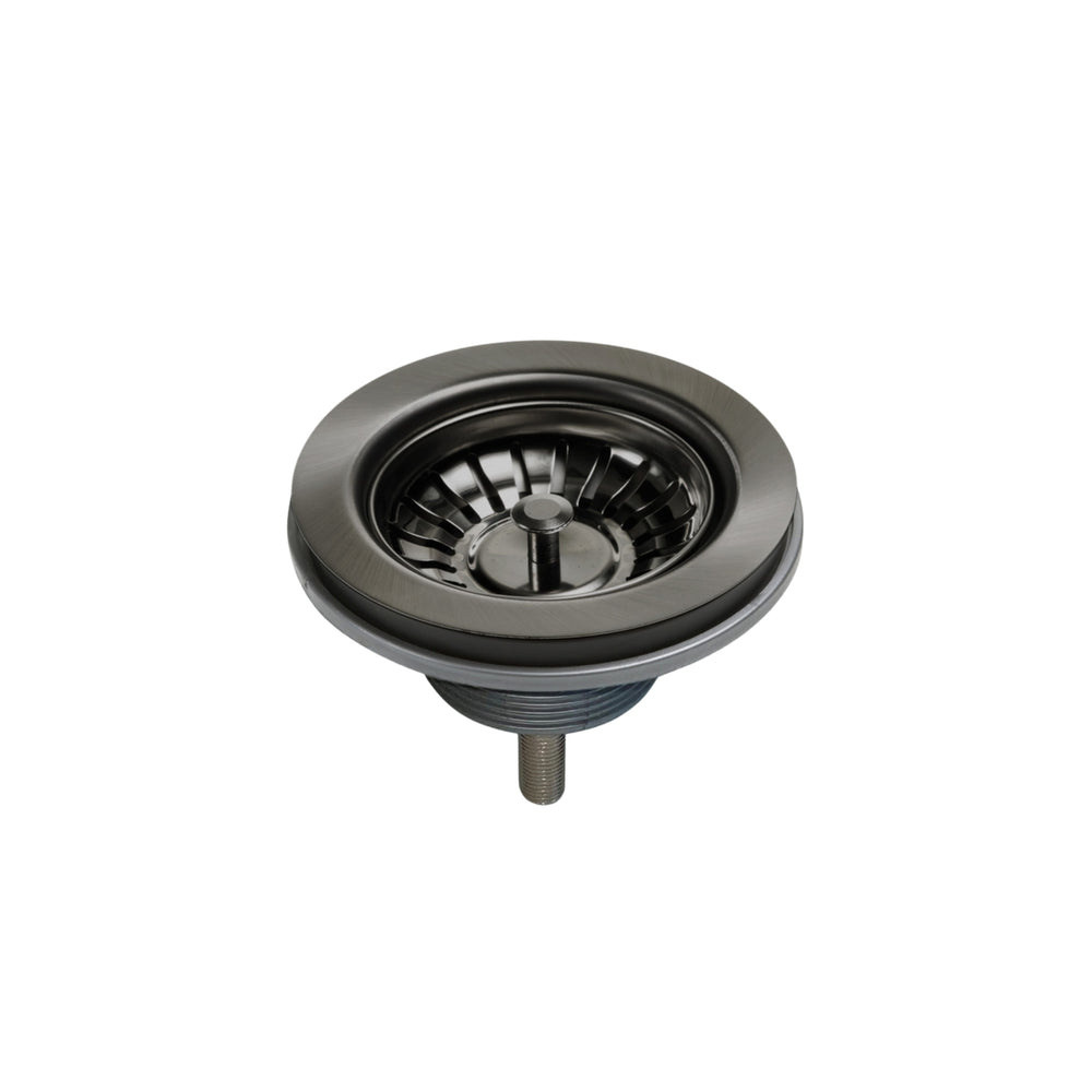 OLIVERI BASKET WASTE WITH EXTENDED SCREW LENGTH 118MM GUN METAL