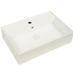 CLAYA FORMA RECTANGULAR WALL HUNG BASIN GLOSS WHITE 605MM