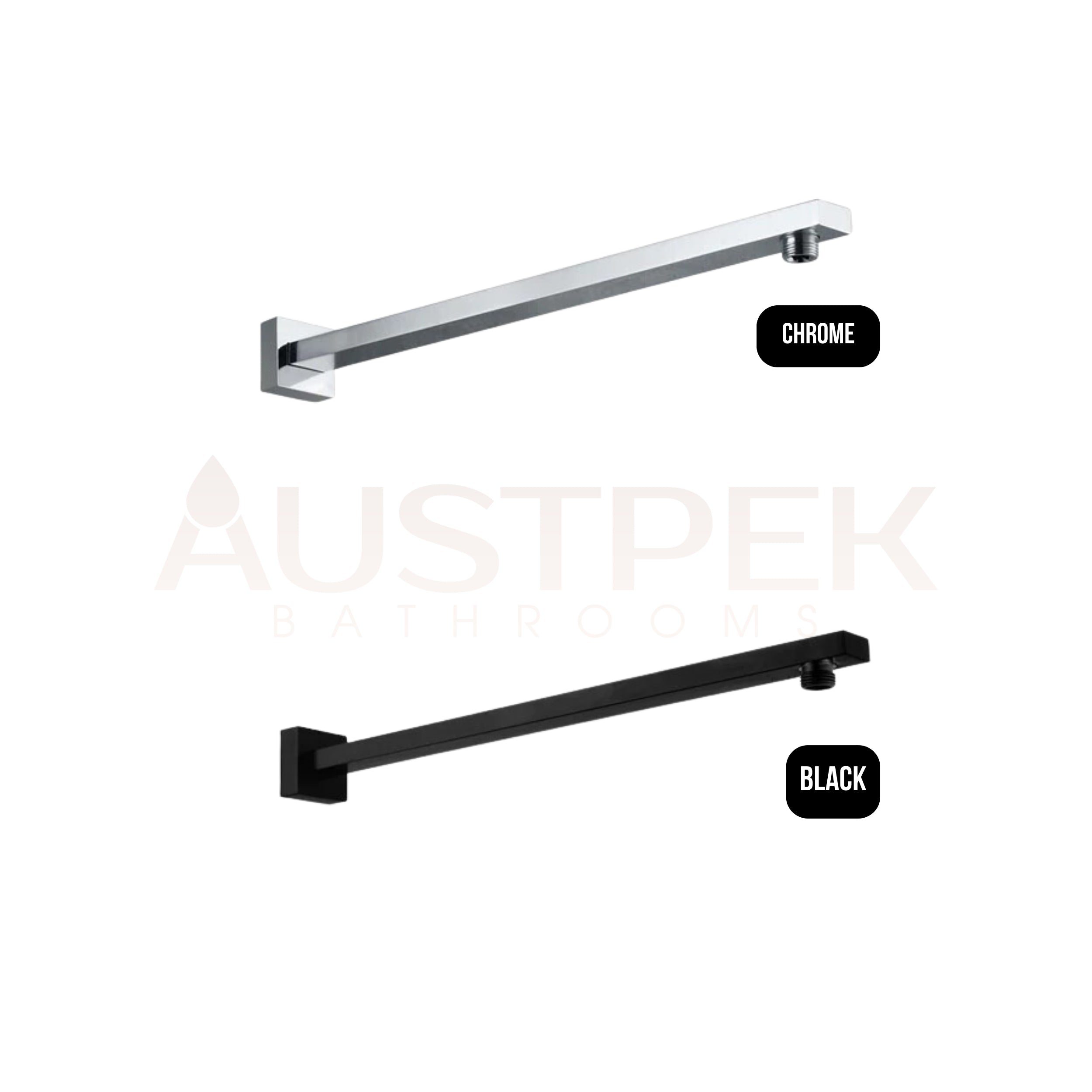 HELLYCAR ERIC WALL SHOWER ARM 450MM BLACK
