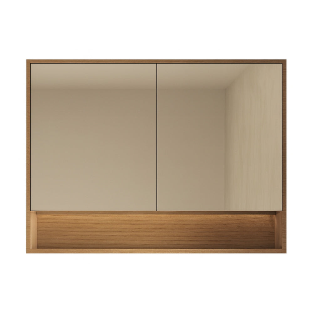 VITO GALLIO WALNUT SHAVING CABINET 900X750MM