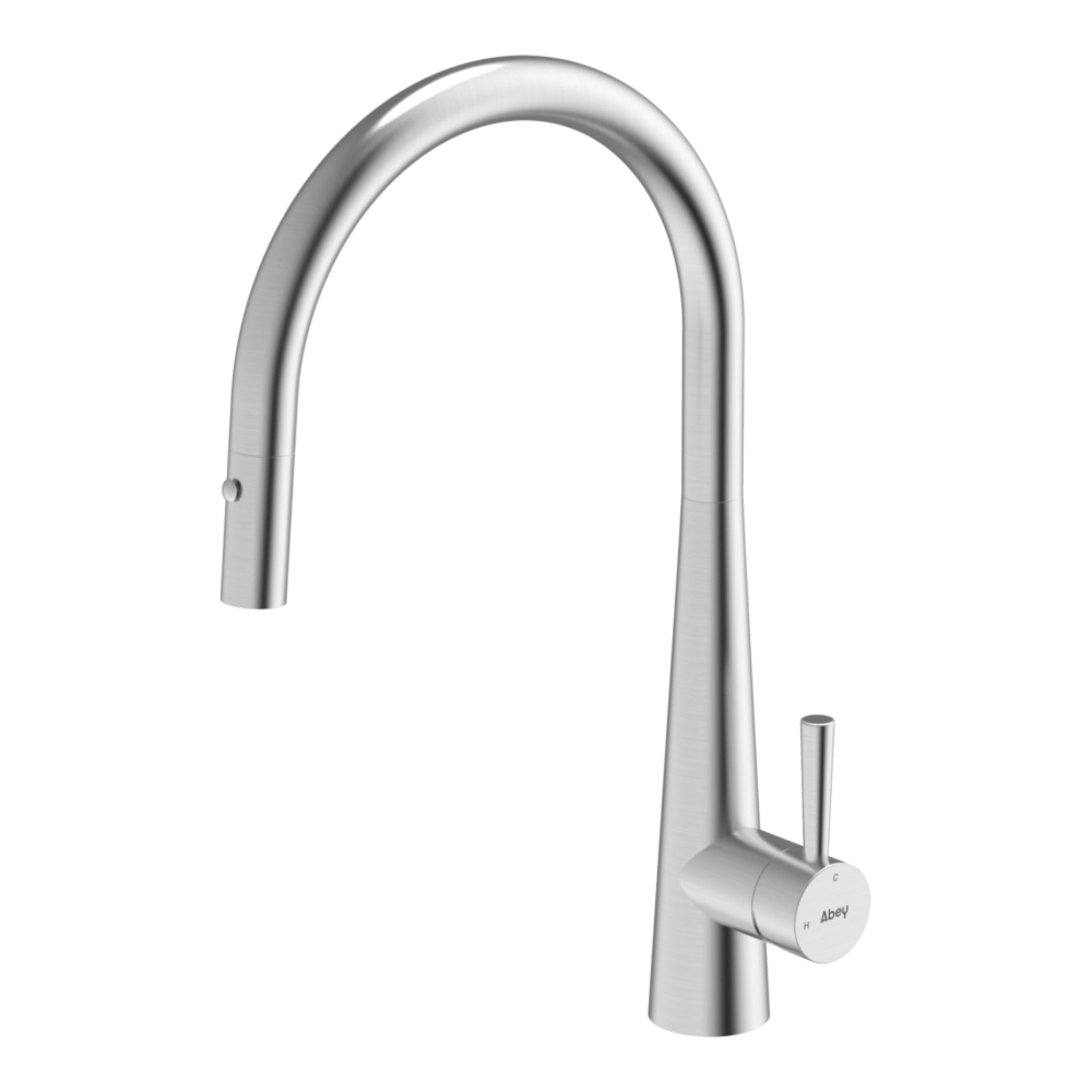 GARETH ASHTON 316 GOOSENECK PULL OUT DUAL SPRAY FUNCTION KITCHEN MIXER 420MM STAINLESS STEEL