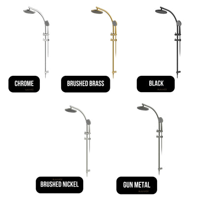 GARETH ASHTON CURVE SHOWER SYSTEM CHROME