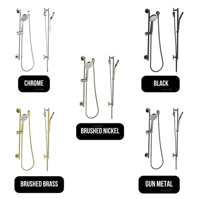 GARETH ASHTON SHOWER ON RAIL CHROME